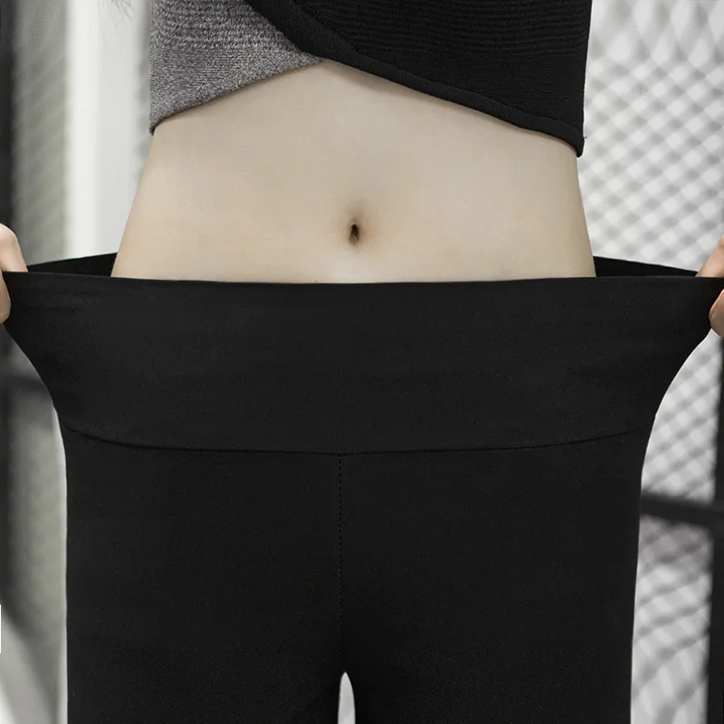 S250 High-waisted Slimming Leggings Outer Wear Women's Large Size Trousers Women's Skinny Thin Capri WOMEN'S Pants Autumn