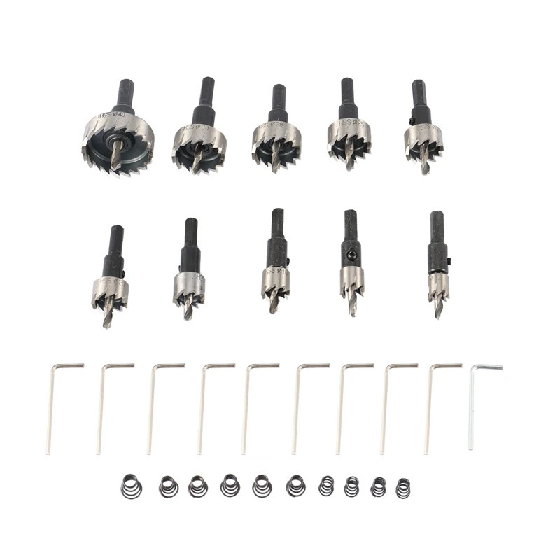 Holesaw Tooth Kit Hss Steel Hole Saw Drill Bit Set Cutter Tool for Wood Metal Alloy 12-40 mm Promotion | Инструменты