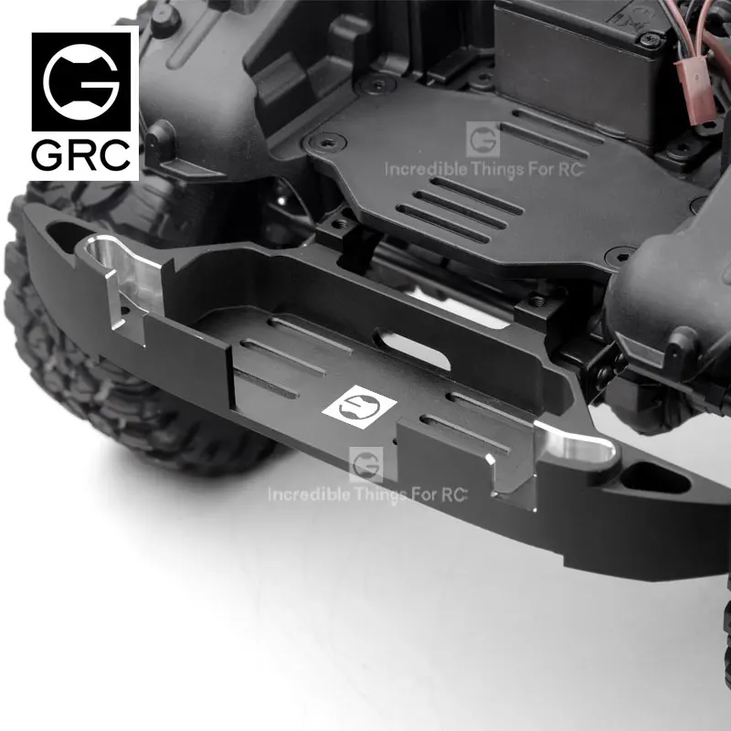 GRC металлический передний бампер база подходит для пустыни TRX6 TRX4 G G63 рулевая передача Передняя Встроенная лебедка передний бампер yf
