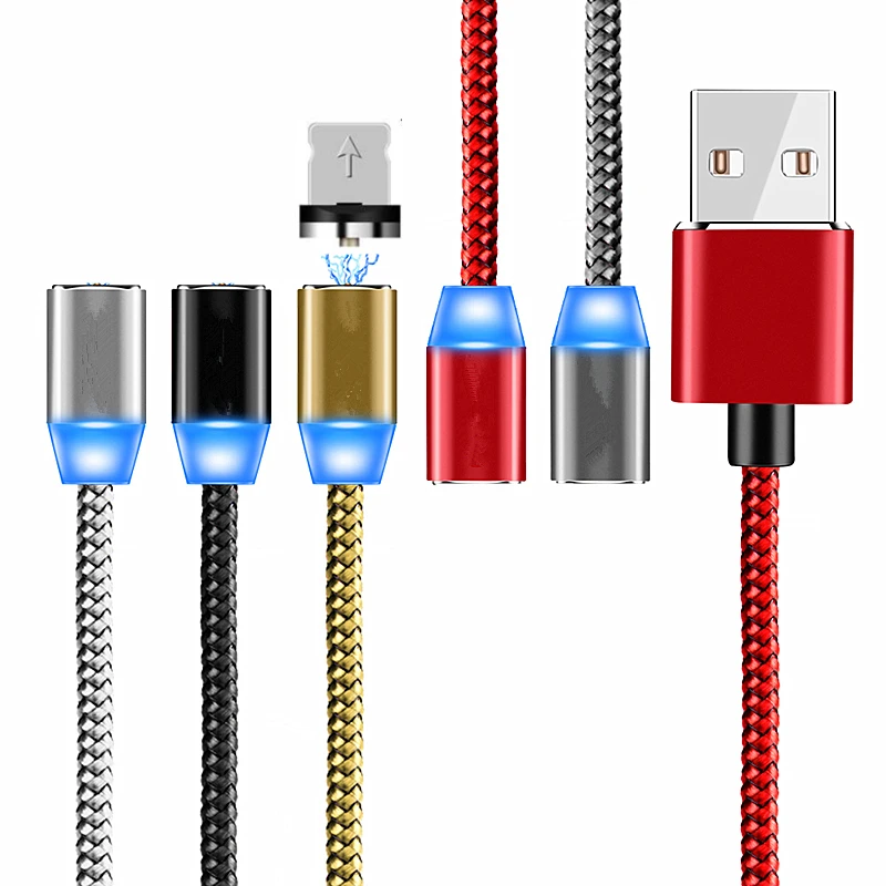

Magnetic USB Cable for iphone X XS XR 8 7 6 5 5S SE 5C PLUS Fast Charging Magnet Charger Data Charge Mobile Phone Cable USB Cord