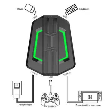 

P6 Gaming Keyboard And Mouse Converter For NS/PS4/XBOX ONE/game Console Gamepad Support For Logitech/Redragon/PUBG