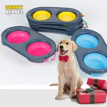 

CAWAYI KENNEL Foldable Drinking Bowls for Dogs Cats Pet Food Bowl Comedero Perro Miska Dla Psa Gamelle Chien Chat Voerbak Hond