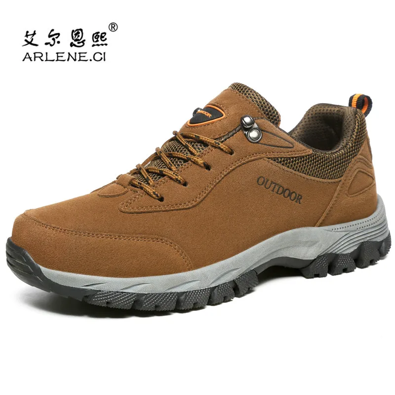 

Outdoor Men Trekking Shoes Waterproof Boots Breathable Men's Hiking Shoes Big Size 47 48 Military Sneakers Man Zapatillas Hombre