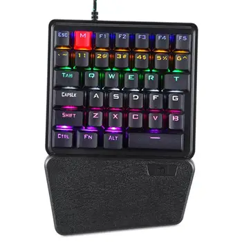 

K106 Wired 36 Keys Gaming Mechanical Keyboard USB Ergonomic One-handed Membrane Keyboard for PC Gamer