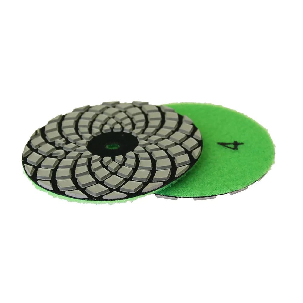 Premium 4-Step Marble Polishing Pad, 100mm Dry Grinding Disc
