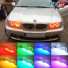 

BT App RF Remote Control Multi-Color RGB led angel eyes kit For BMW 3 Series E46 Coupe Cabrio Convertible 2004 2005 2006 LCI