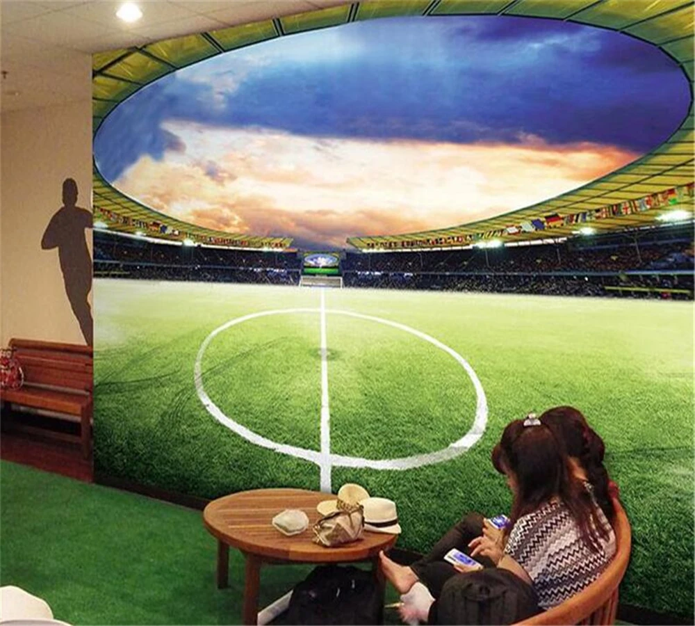 conceito de futebol online com celular 3D e futebol em fundo
