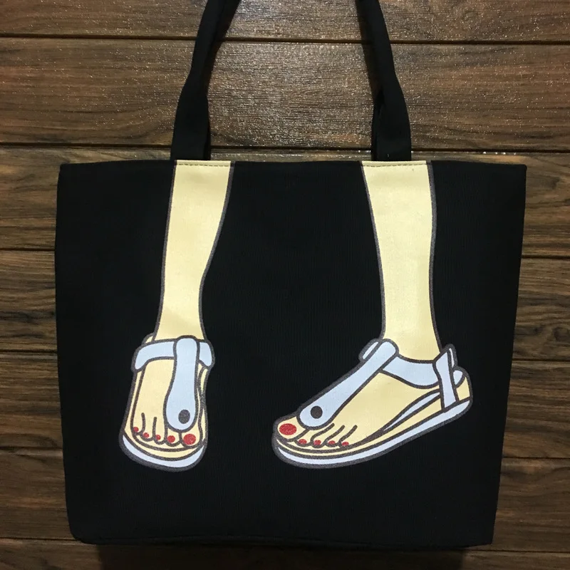 

Canvas Bag Fashion Creative Women's Canvas Reticule Casual Outdoor Travel Bag Trend Hot Selling Fashion