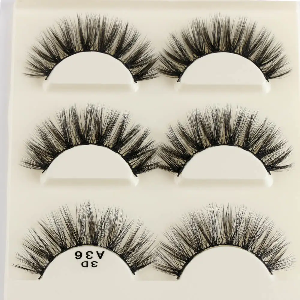 Накладные ресницы 3 пары накладные из искусственной норки без грубости для