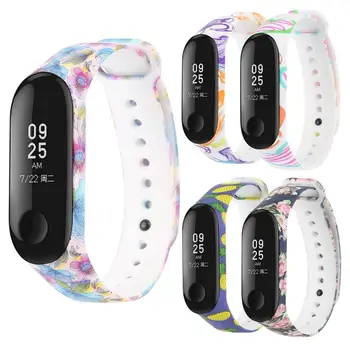 

Sport Bracelet Watchband For Xiaomi MI Band 3 Smart Bracelet Replace Silicone Wrist Band Printing Smart Bracelet Accessories