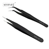 MEISHENJIE 1PC Stainless Steel Curved Straight Eyebrow False Eyelash Tweezers Nail Art Extension Makeup Tool Eeyelashes Tweezers 5