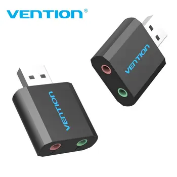 

Vention External USB Sound Card 3.5mm Headphone Earphone Adapter Aux Audio Card for Microphone Speaker PUBG Computer Sound Card