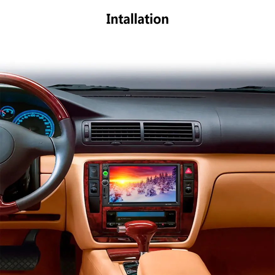 Reakosound Full HD 1080P 7 дюймов ИК пульт дистанционного управления Сенсорный экран Bluetooth/FM/TF/USB автомобильный MP5 плеер с камерой заднего вида