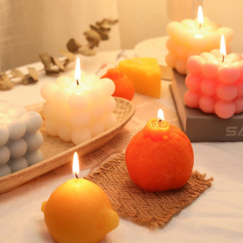 Rubik's Cube Candles Mould Scented Wax Candle Mold Aromatherapy Plaster