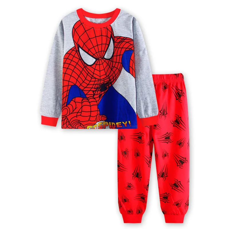 Хлопок для детей Детская Пижама из Одежда для малышей Детские Длинные рукава Пижама комплекты одежды для сна для мальчиков, пижама, пижамный комплект для малышей - Цвет: Бежевый