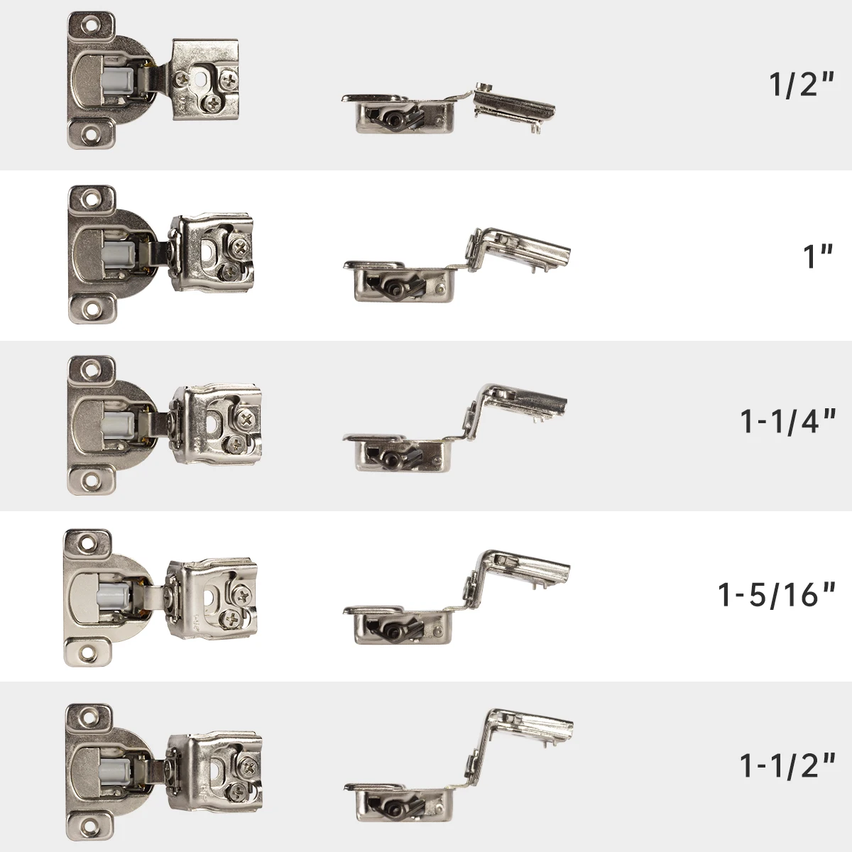 Furniture hinge cabinet door hinges cabinet hinges 2 PCS Lot Soft Closing Cabinet Hinge Satin Nickel for Kitchen Cupboard 1-1/2 inch Overlays Furniture Face Frame Door