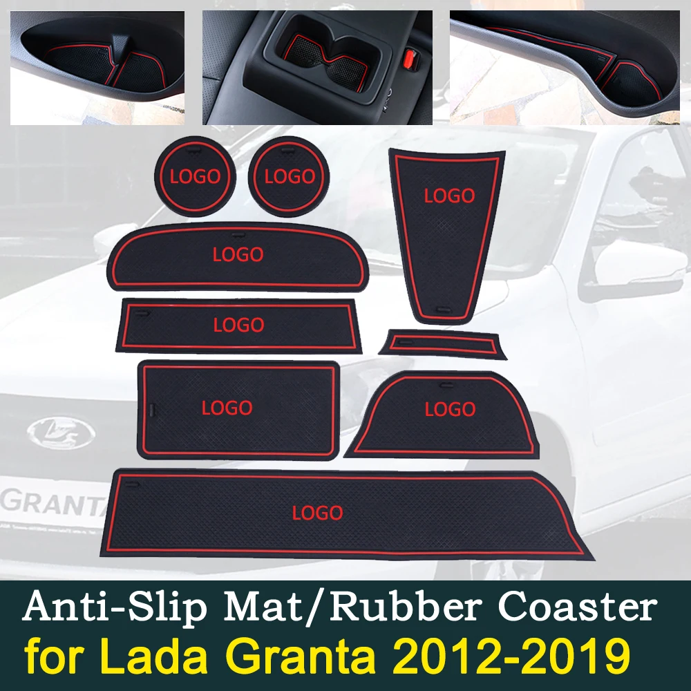 Противоскользящая резиновая подушка для автомобильной двери Lada Granta 2012 ~ 2019 2013 2014