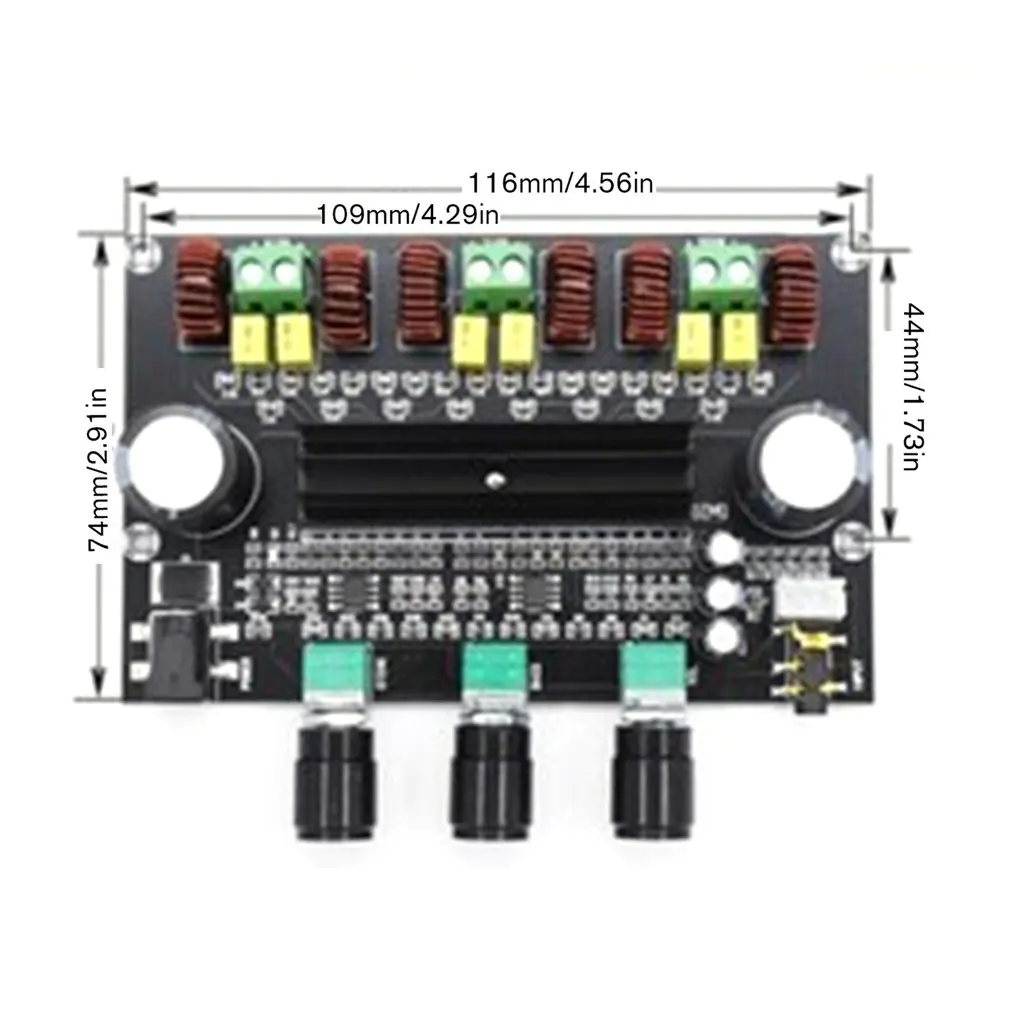 M573 TPA3116 D2 80Wx2+ 100 Вт 2,1 канальный аудио цифровой усилитель мощности доска бас сабвуфер с NE5532 предусилитель