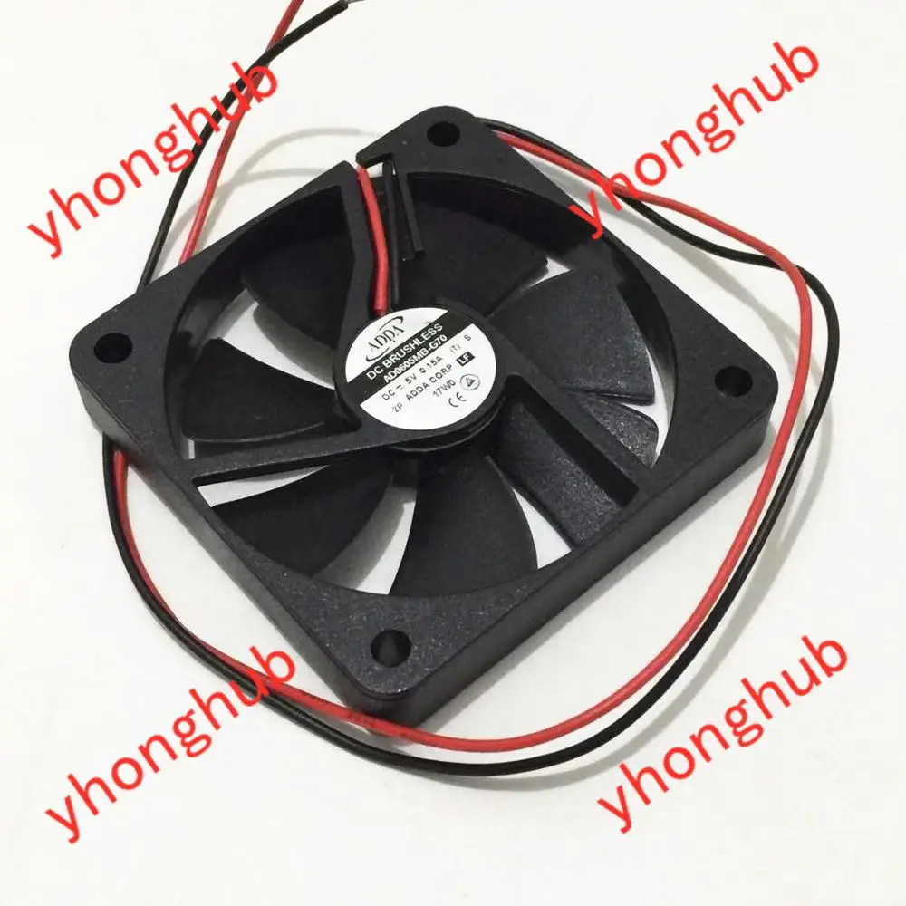 

ADDA AD0605MB-G70 DC 5V 0.15A 60x60x10mm 2-wire Server Cooler Fan