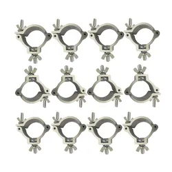Pinces de lumière de scène, 12 pièces/lot, support en treillis, crochets robustes, Kit d'éclairage de scène, crochet en alliage d'aluminium, 48 51mm 100kg 