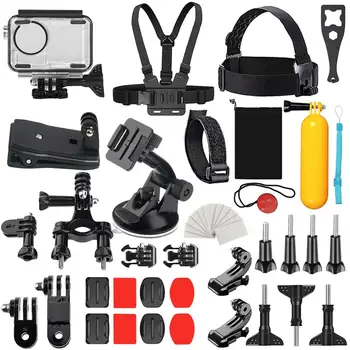 

46pcs Waterproof Diving Case Chest Strap Bicycle Clip Wrench High Strength of Toughened Glass Lens for DJI OSMO Action