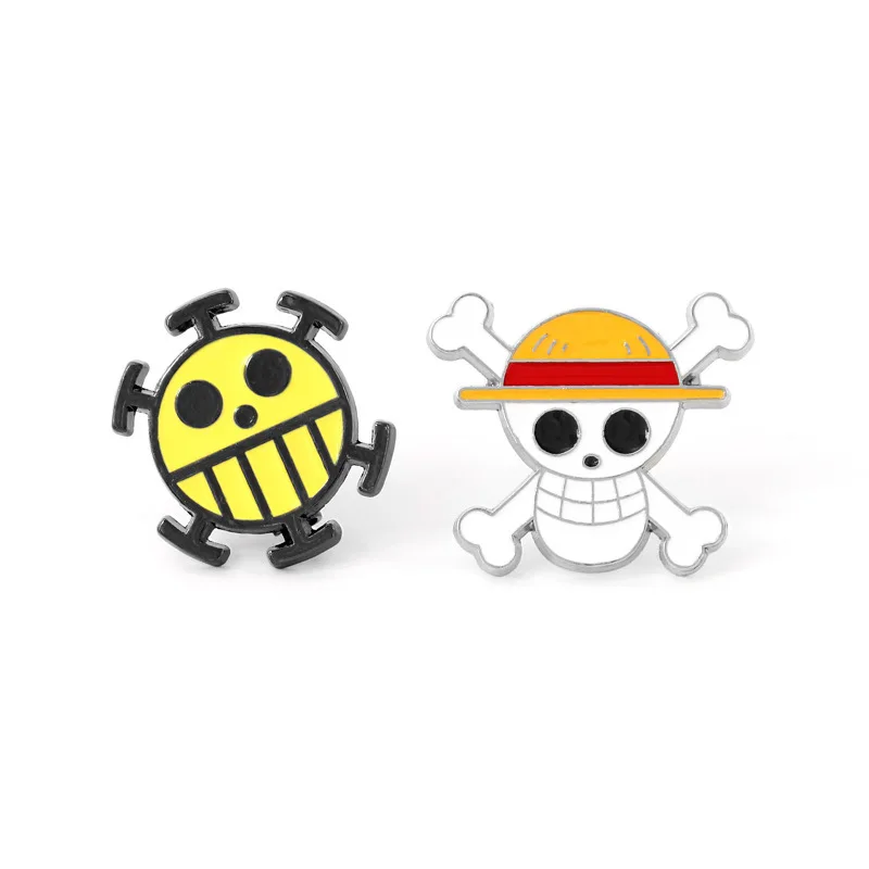 

Hot Selling One Piece Luffy Straw Hat Logo Japan New Style Creative Anime Alloy Brooch