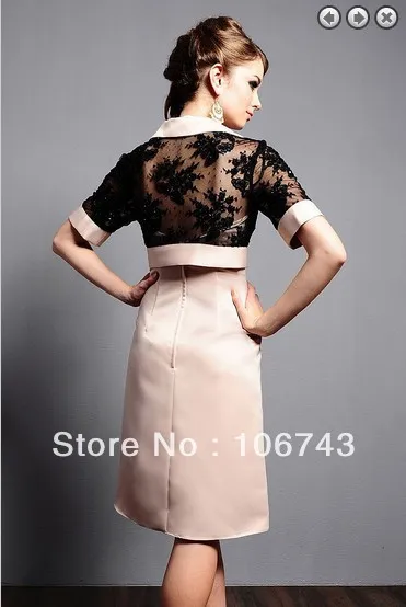 Robe de mariee Вечерние платья на выпускной vestido de festa noiva Свадебные короткие платья для матери невесты с кружевным жакетом