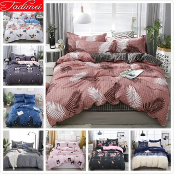

Plants Leaves Pattern Adult Kid Bedding Set Soft Cotton Bed Linen Single Twin Full Double Queen King Size Bedspreads Duvet Cover