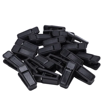 

Pack of 20 ic Non-slip Skidproof Trousers Clothes Clip for Slim-Line Hangers (Black)