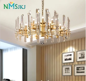 

Postmodern Luxury Crystal Chandelier Living Room Restaurant Lighting Villa Atmosphere Creative Personality Lamp