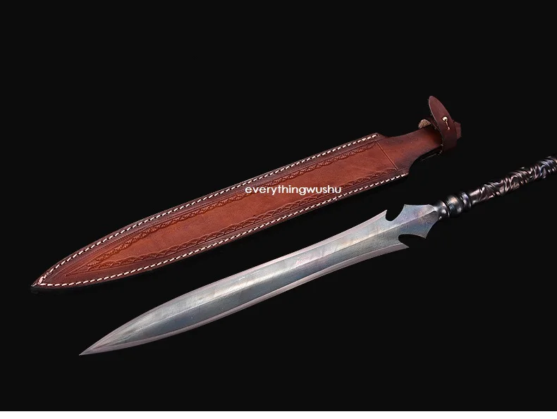 Редкие скрученные из дамасской стали Wushu Kungfu Spears эксклюзивные продажи.|Боевые