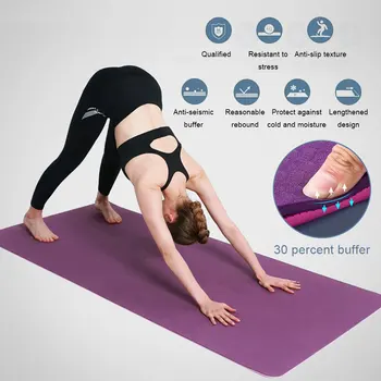 

TPE Yoga Mat Non Slip Carpet Pilates Gym Sports Exercise Pads for Beginner Fitness Environmental Gymnastics Mats Outdoor Mat