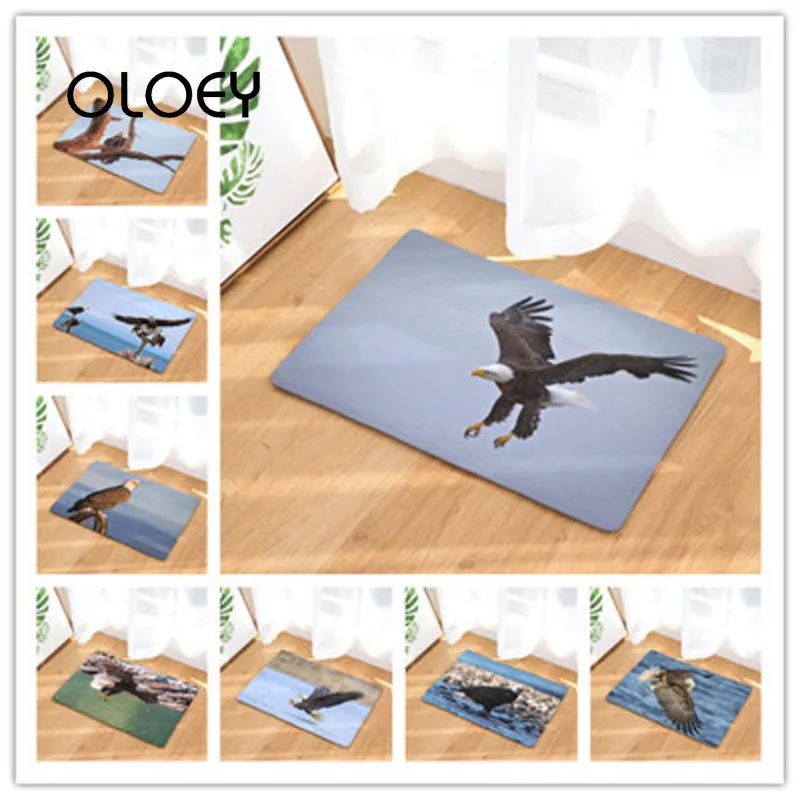 Eagle Floor Mat 40 * 60cm Flannel Bathroom Non-slip Soft Carpet Kitchen Living Room Home Bedroom Decorative .. | Дом и сад