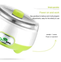 DMWD Mini Electric Yogurt Maker Automatic Yoghourt Machine Leben Natto Rice Wine Fermenter 1L Stainless Steel Liner Container EU 2