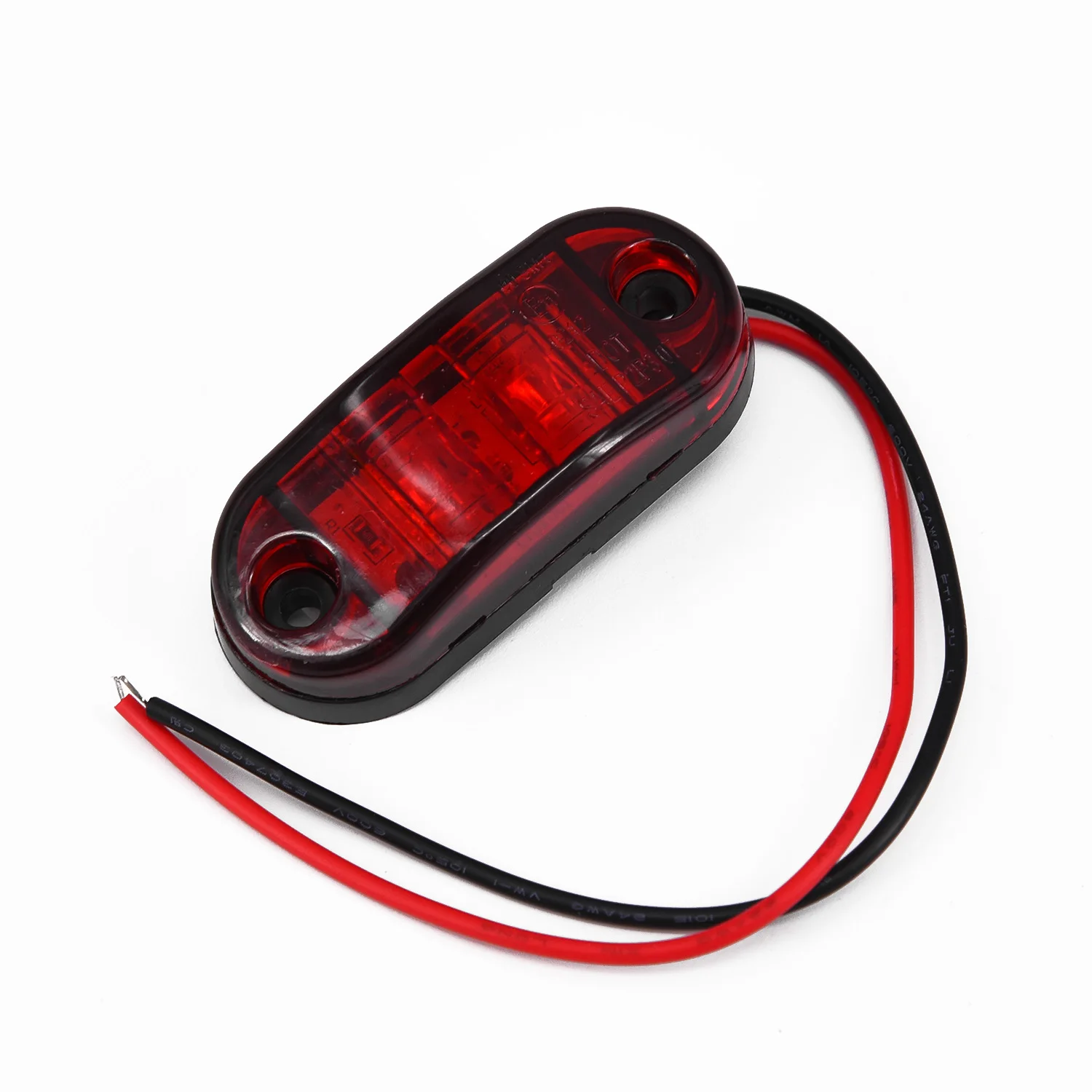 2pcs 12~ 24V СВЕТОДИОДНЫЙ ПОВОРОТНЫЙ сигнальный светильник s боковой светильник для грузовика красный длинный срок службы, прочный в использовании