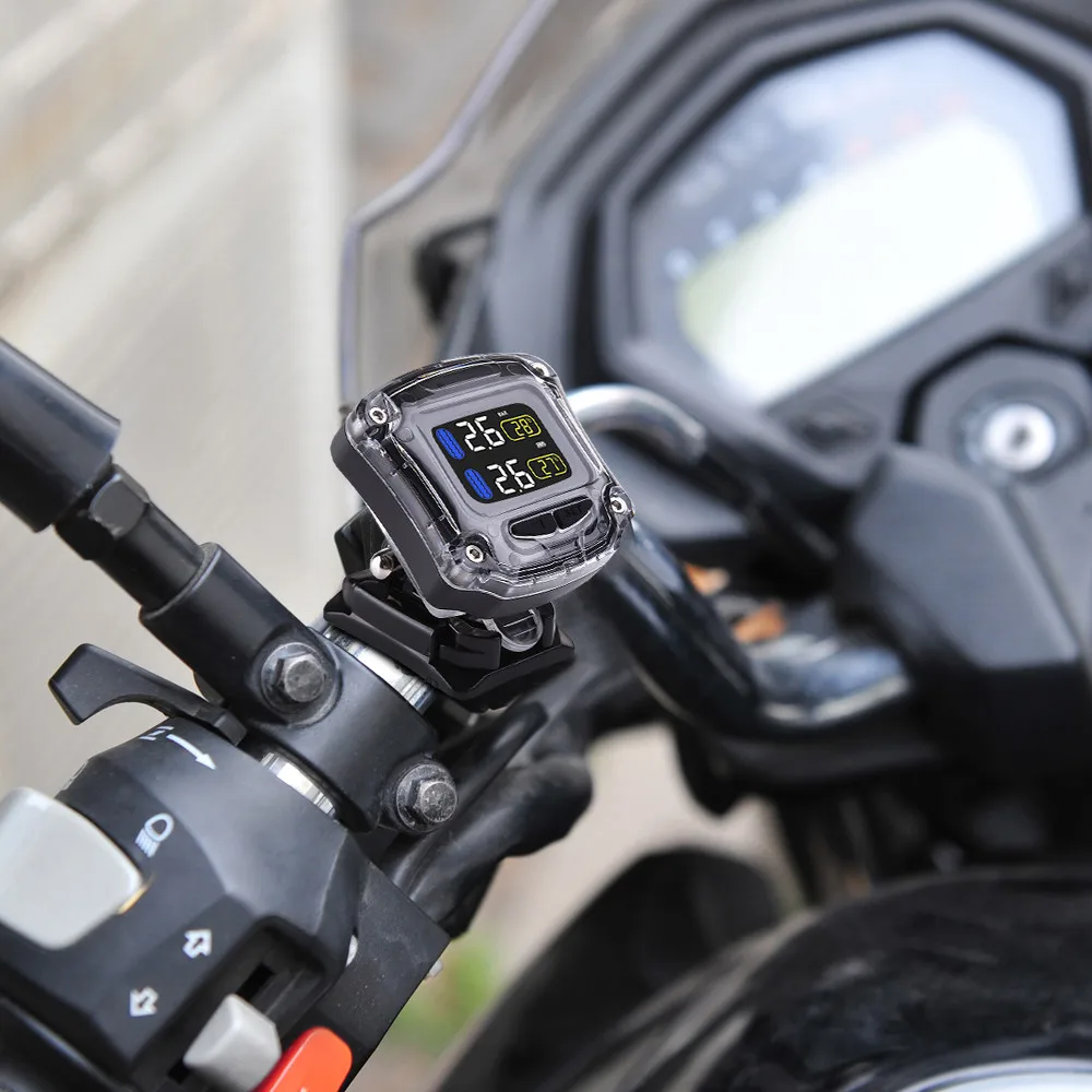 M3-B мотоцикл ЖК TPMS система контроля давления в шинах 2 внешних датчика монитор реального времени Аномальная сигнализация водонепроницаемый
