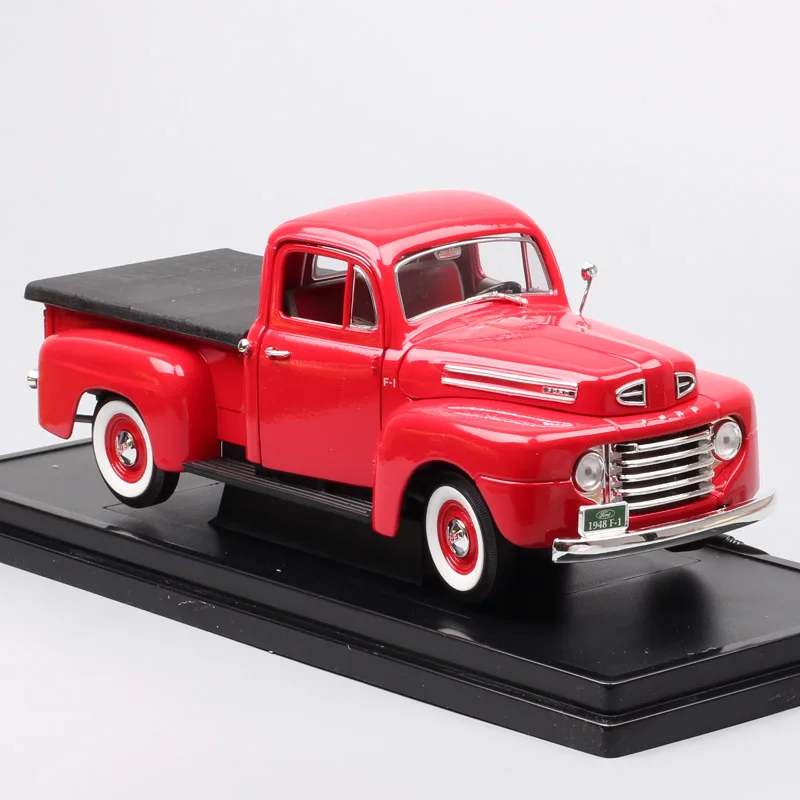 Большие весы автомобиль Винтаж 1948 Ford F1 пикапы 1:18 модели металлические игрушки автомобили миниатюрные Diecasts& игрушечные транспортные средства сувенир для мальчиков