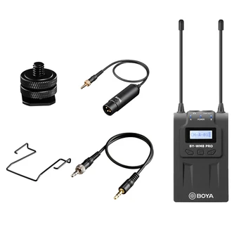 

Dual Channel Wireless Receiver OLED Display 100m Operation Range 3.5mm Monitoring MONO Stereo Mode for TX8 BY-WHM8 BY-WXLR8 Pro