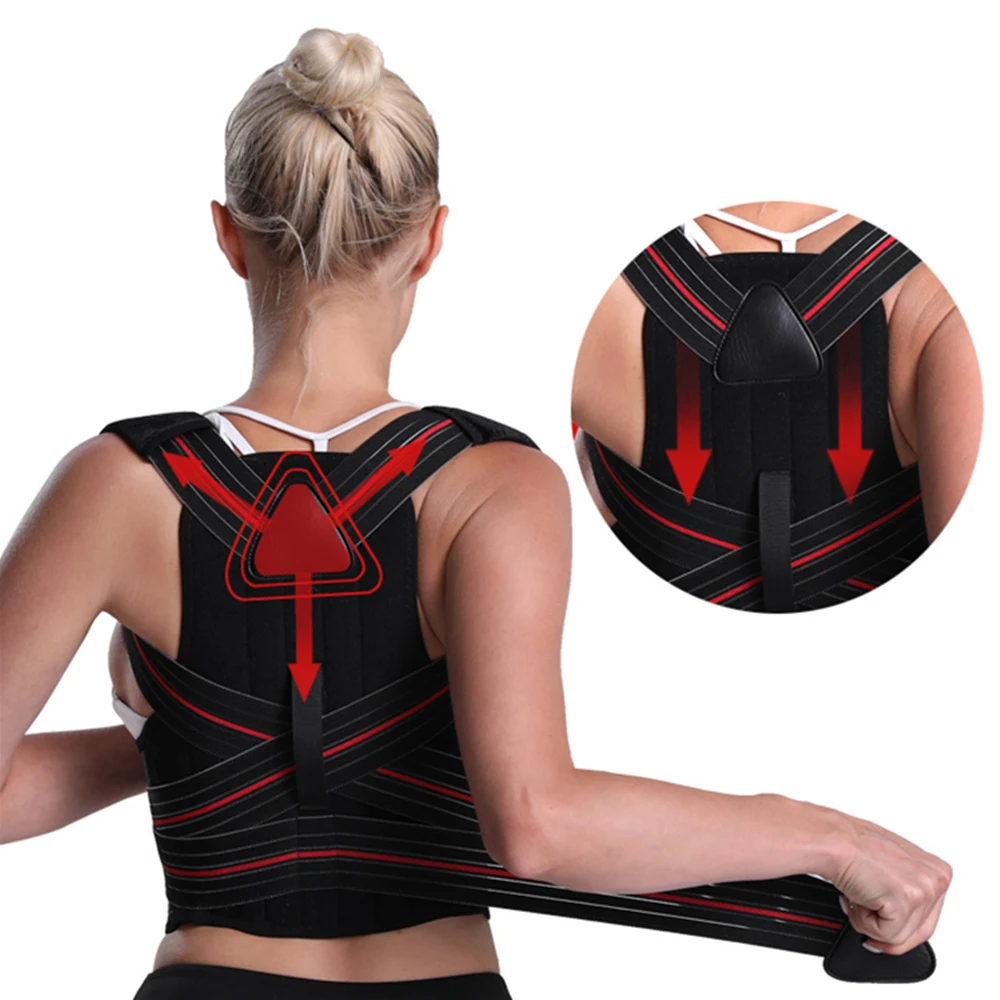 Tlinna Adjustable Clavicle Posture Corrector Men Woemen Back Brace Shoulder Lumbar Support Belt Corset Posture Correction