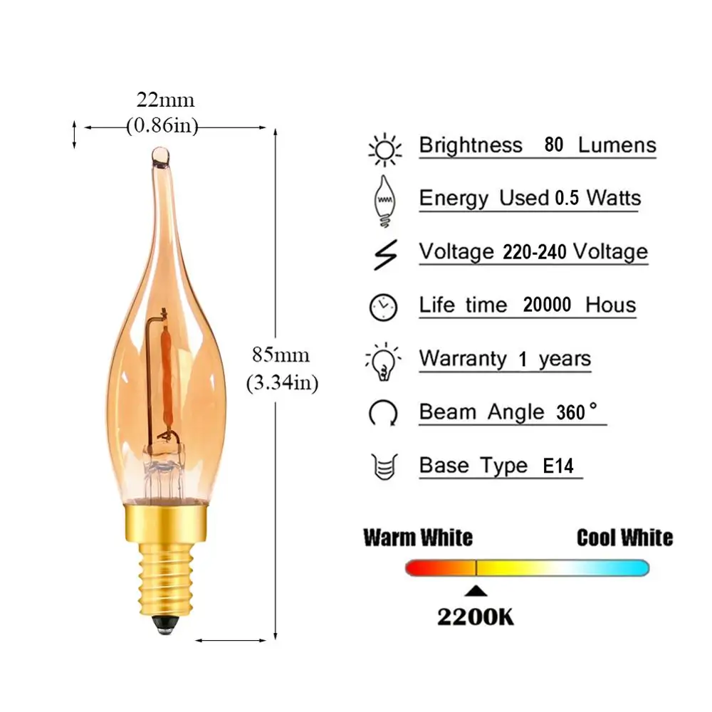 Ampoule E14 4W dimmable