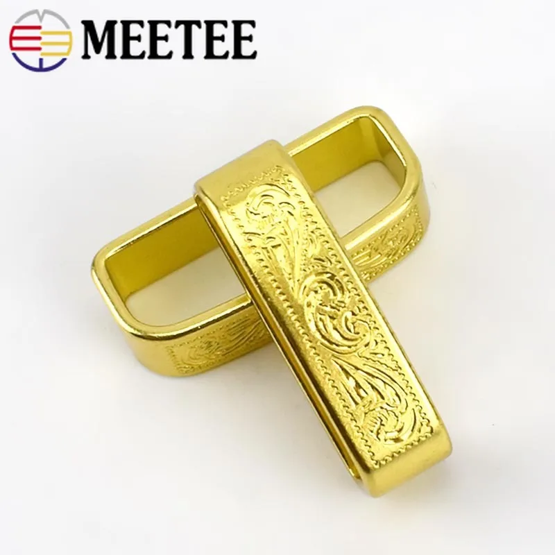 Meetee 1 шт. 40 мм латунные мужские пряжки для ремня 38 39 ремни DIY ручной работы D пряжка