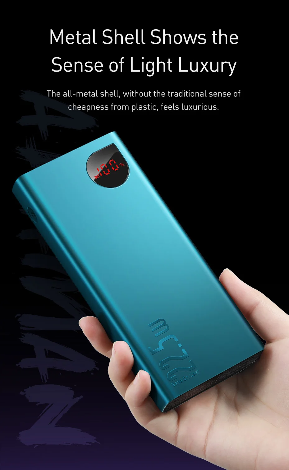 Baseus, внешний аккумулятор, 20000 мА/ч, портативная зарядка, внешний аккумулятор, 20000 мА/ч, USB, внешний аккумулятор, зарядное устройство для Xiaomi Mi, 9, 8, iPhone