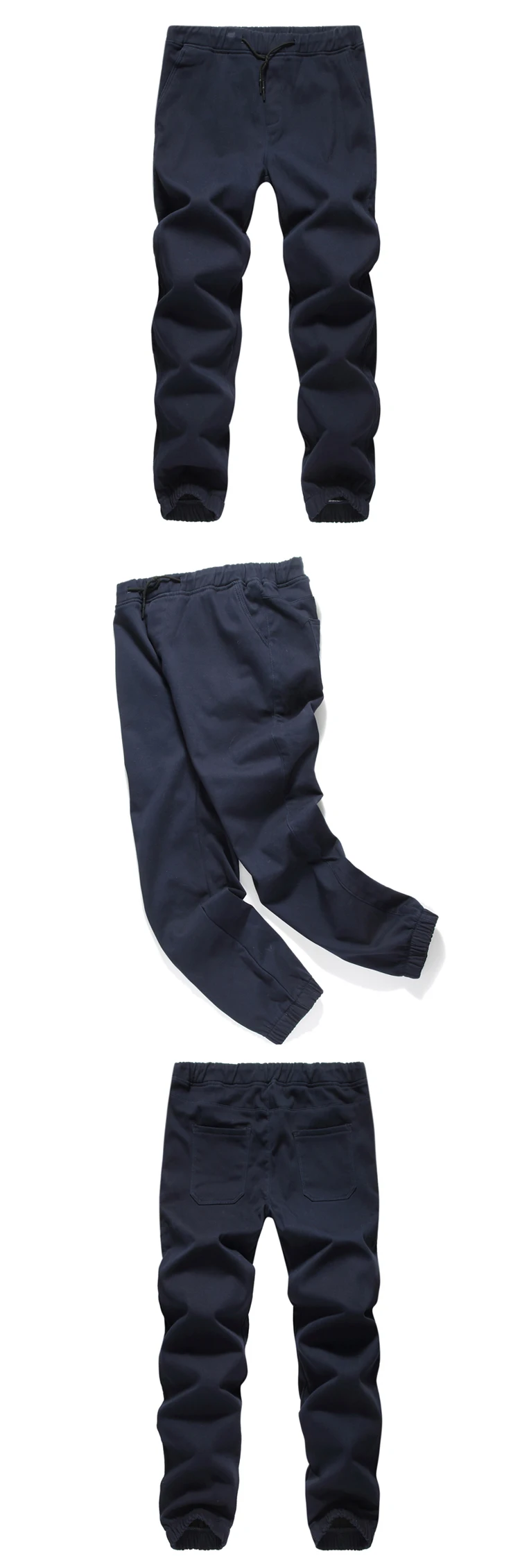 Мужские зимние плотные флисовые теплые одноцветные повседневные штаны, мужские прямые штаны с эластичной резинкой на талии, штаны для бега, комбинезоны