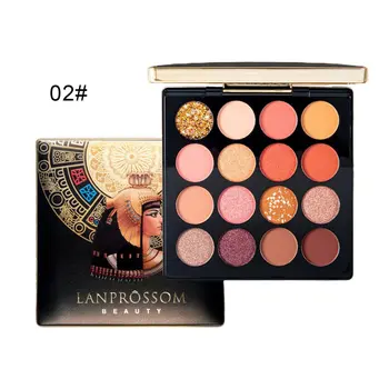 

Egypt 16 Colors Eye Shadow Shimmer Matte Glitter Colors Eyeshadow Makeup Palette Highly Pigmented Creamy Eyeshadow