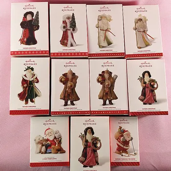 

Original 1pcs 8-10cm Father Christmas Santa Claus Action Figure Collectible Model Toy christmas tree ornament toys