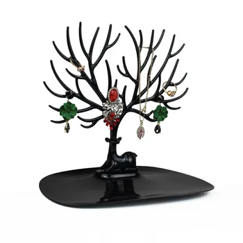 

Jewelry Tree Earrings Necklace Organizer Hanger Display Stand Deer-shaped Jewelry Stroge Rack for Home Shop Decor JL