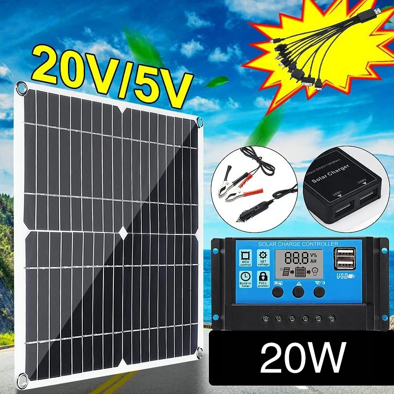 

Environmental Solar Cells 350*350mm Phone Charger PET Reusable Powered Solar Panel Durable Solar Charging Equipment Module