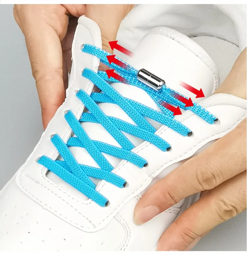 1Pair No Tie Shoelaces Elastic Semicircle Shoe Laces For Kids