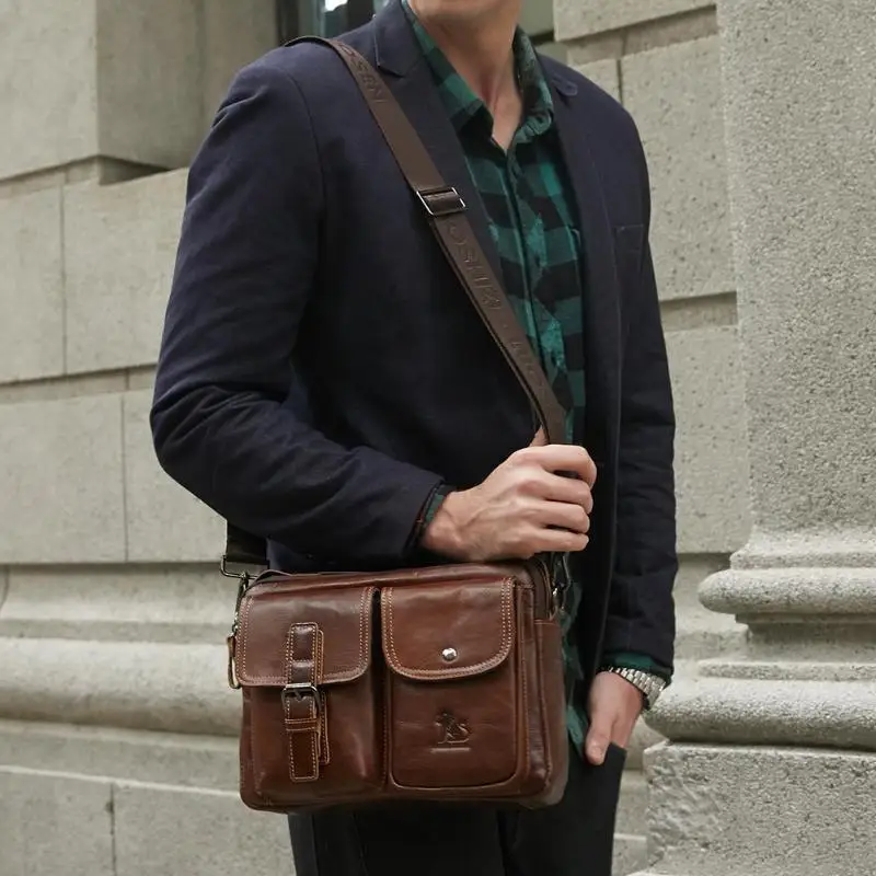 Мужской деловой портфель, винтажная сумка-мессенджер из натуральной кожи для ноутбука, Большая вместительная сумка-тоут, Офисная сумка