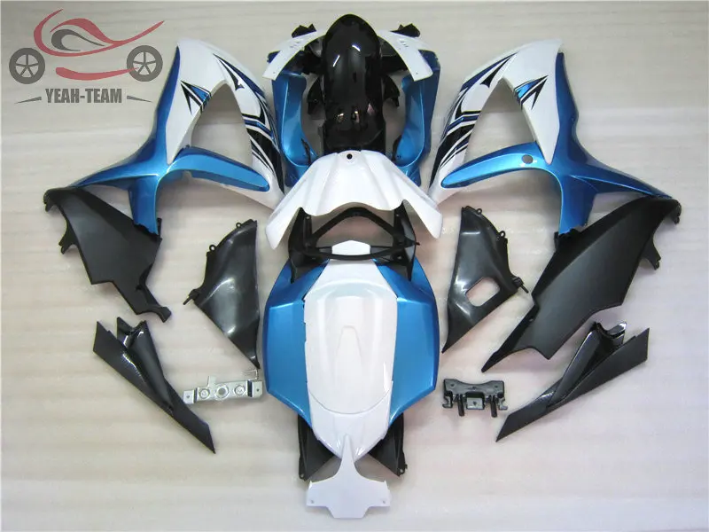 Набор обтекателей для SUZUKI K8 GSXR600 750 2008 2009 2010 GSXR 600 GSXR750 08 09 10 синие белые Обтекатели